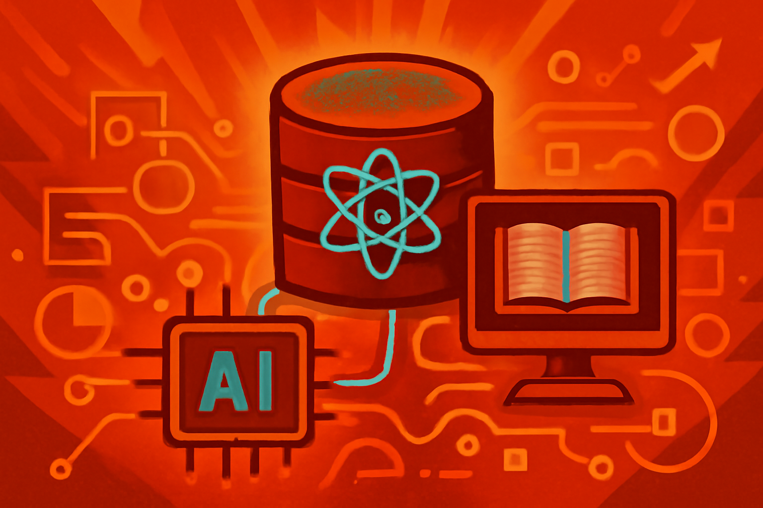 A digital screen in a laboratory displaying AI-generated 3D models of metallic alloys and scientific data sets.