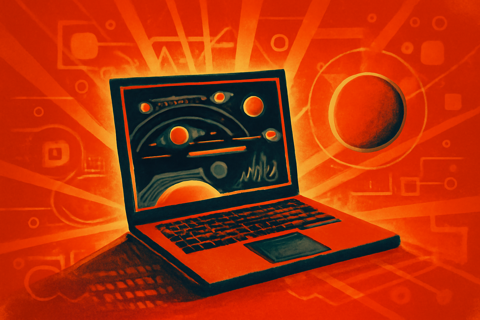 A digital scientific interface displays a graph of light intensity from a distant star as a small planet passes in front of it, representing the RAVEN AI exoplanet discovery process.