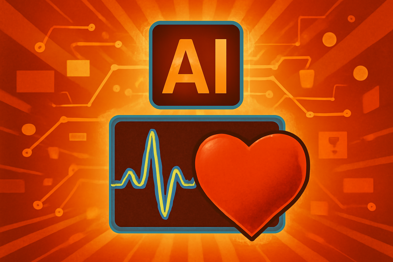 A healthcare provider in Kenya uses a digital tablet to review AI-generated heart screening data from an ECG test.