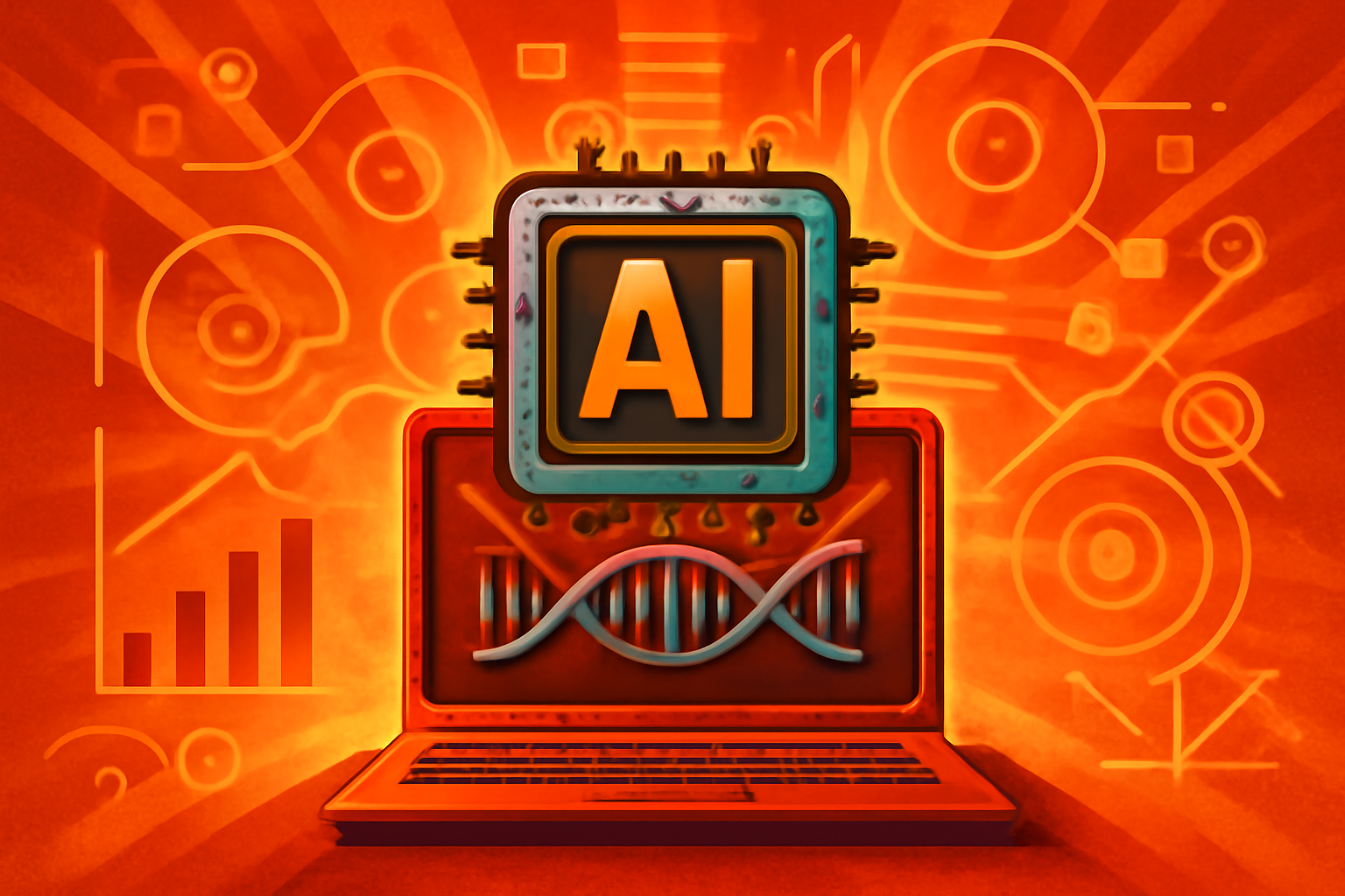 Researchers in a modern laboratory using high-performance computers to analyze 3D molecular structures for drug development.