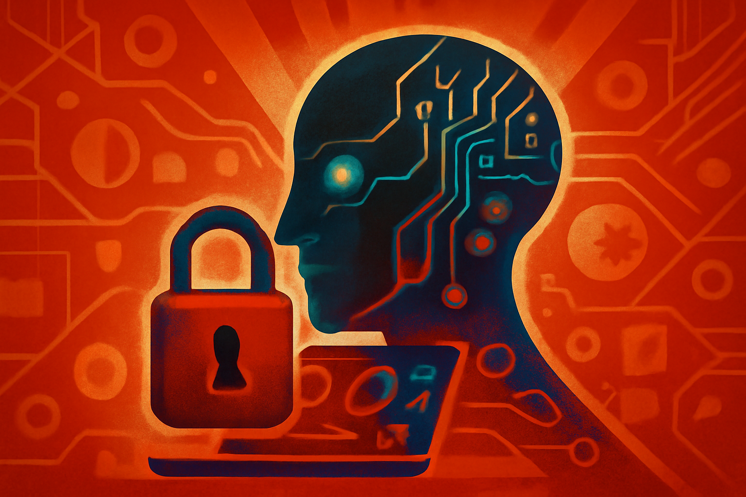 A dark cybersecurity command center where analysts monitor a glowing global network map with digital data points representing potential threats.