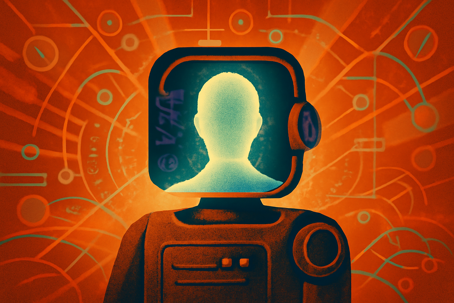 A person sits in a peaceful living room looking at a glowing tablet screen, representing a comforting interaction with a digital grief tool.
