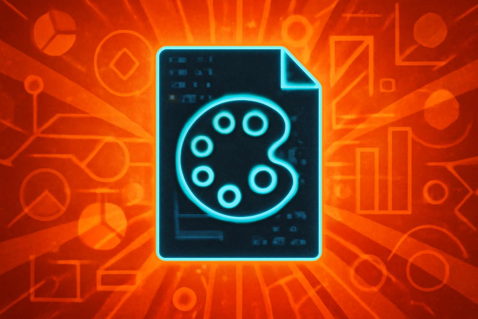 An abstract editorial illustration of a digital painting dissolving into glowing data points and neural network connections, representing the loss of traceable authorship in AI art.