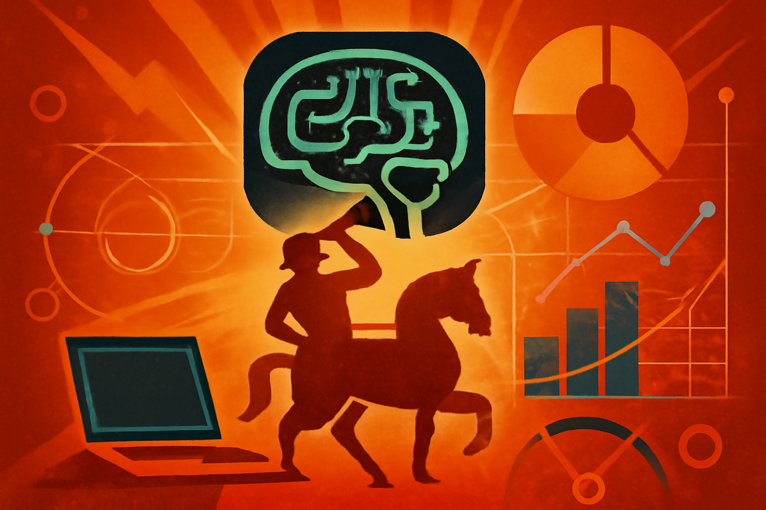 A scientist reviews digital simulations and mathematical formulas on a futuristic display, illustrating AI integration in scientific research.