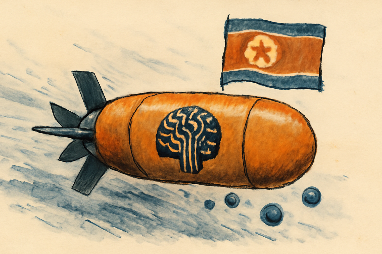 A generic torpedo underwater amid subtle abstract sensor-wave patterns.